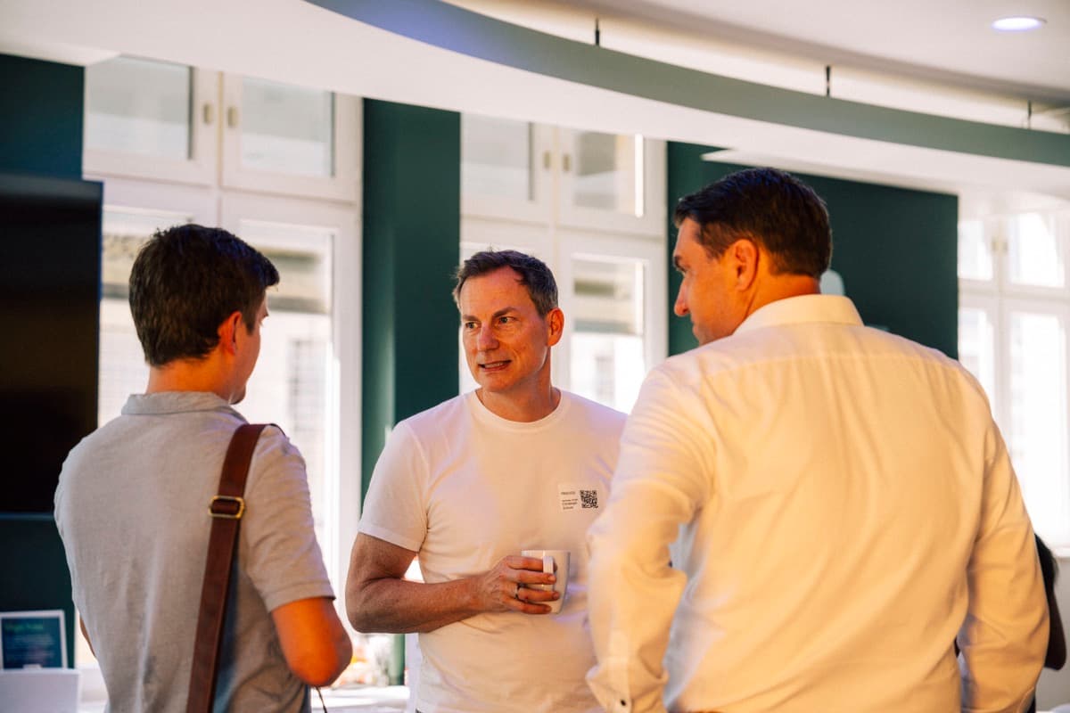 Leaders talking in a small group