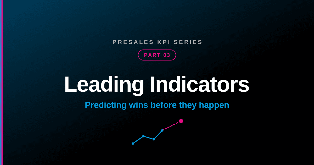 Leading Indicators — Part 3 of the SE Rockstars PreSales KPI series